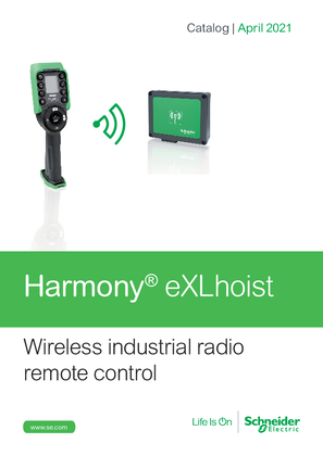 Image of Catalog Harmony eXLhoist - Wireless industrial radio remote control English 04/2021