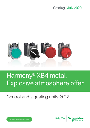 Immagine di Catalog of Harmony XB4 metal explosive atmosphere offer - English 07-2020