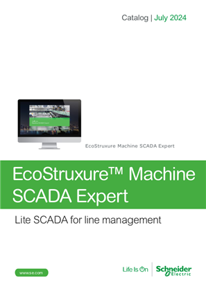 Image of EcoStruxure™ Machine SCADA Expert catalog: Lite SCADA for line management - English