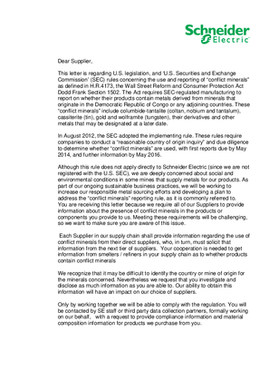 Imagen de Conflict Minerals DK Singh Letter