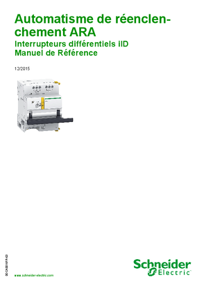 Image of Automatisme de ré-enclenchement ARA iID - Interrupteurs différentiels iID - Manuel de Référence