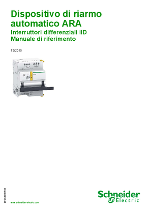 Immagine di Dispositivo di riarmo automatico ARA iID - Interruttori differenziali iID - Manuale di riferimento