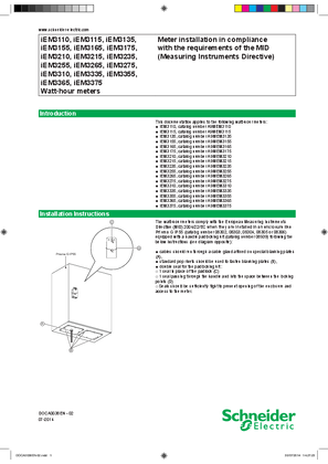 Obrázek Meter installation in compliance with the requirements of the MID (Measuring Instruments Directive)