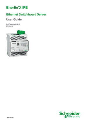 Image of Enerlin’X IFE Ethernet Switchboard Server User Guide