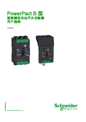 的映像 PowerPact B 型 - 断路器和自动开关切断器 - 用户指南