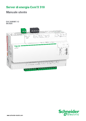 Immagine di Server di energia Com'X 510 Manuale utente