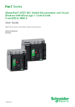 Billede af MasterPacT MTZ1 - IEC Switch-Disconnectors and Circuit Breakers with MicroLogic X Control Units from 800 to 1600 A - User Guide
