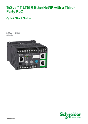 Image of TeSys T LTM R EtherNet/IP with a Third-Party PLC Quick Start Guide