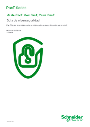 Imagen de MasterPacT, ComPacT, PowerPacT - Guía de ciberseguridad