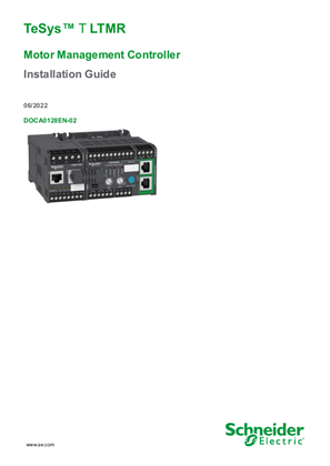 Image of TeSys T LTMR Motor Management Controller Installation Guide