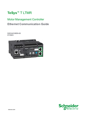Image of TeSys T LTMR Motor Management Controller Ethernet Communication Guide