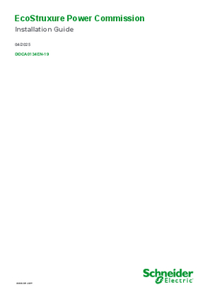Image of EcoStruxure Power Commission Installation Guide