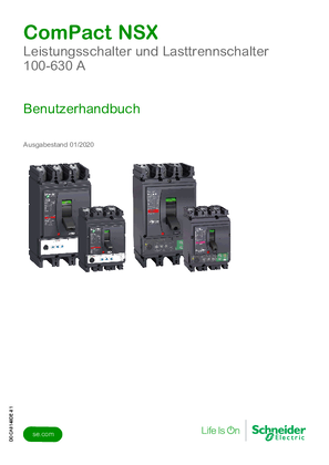 Bild von Compact NSX - Leistungsschalter und Lasttrennschalter 100-630 A - Benutzerhandbuch