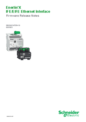 Image of Enerlin'X IFE / EIFE Ethernet Interface - Firmware Release Notes