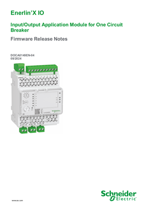 Image of IO Input/Output Application Module for One Circuit Breaker - Firmware Release Notes