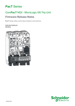 Bild von ComPacT NSX - MicroLogic 5/6 Trip Unit - Firmware Release Notes