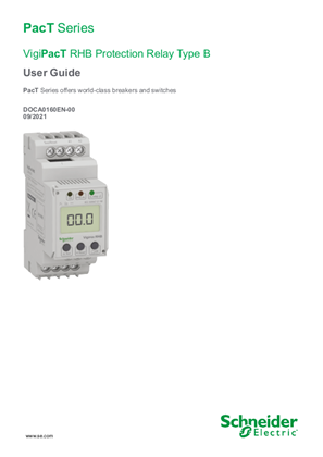 Image of VigiPacT RHB Protection Relay Type B - User Guide