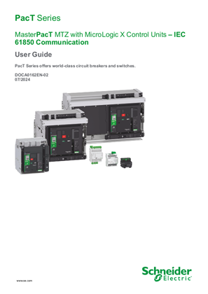 Image of MasterPacT MTZ with MicroLogic X Control Units – IEC 61850 Communication Guide