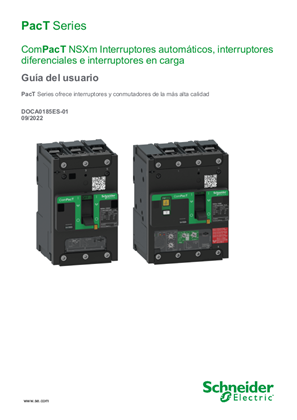 Imagen de ComPacT NSXm - Interruptores automáticos, interruptores diferenciales e interruptores en carga - Guía del usuario