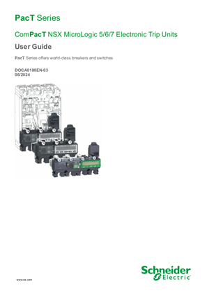 Image of ComPacT NSX - MicroLogic 5/6/7 Electronic Trip Units - User Guide