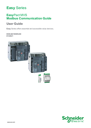 Image of EasyPact MVS Modbus Communication Guide