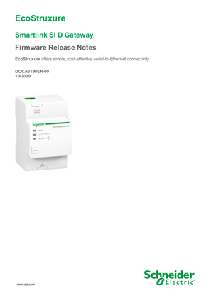 Image of Smartlink SI D Gateway - Firmware Release Notes
