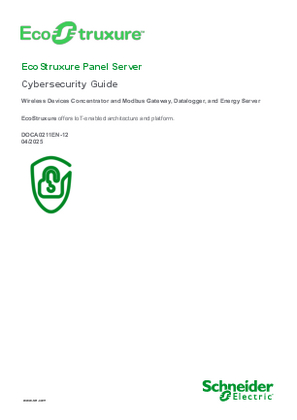 Image of EcoStruxure Panel Server - Cybersecurity Guide
