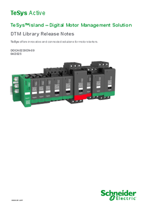Image of TeSys™ island – DTM Library Release Notes
