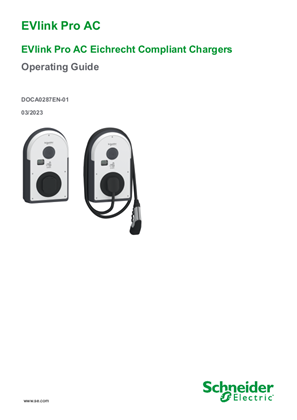 Bild von EVlink Pro AC Eichrecht Compliant Chargers, Operating Guide