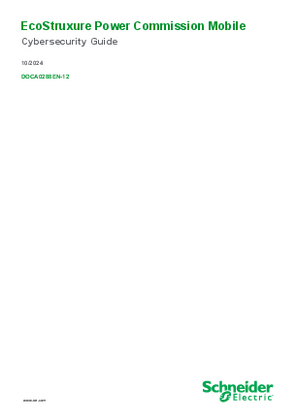 Image of EcoStruxure Power Commission Mobile Cybersecurity Guide