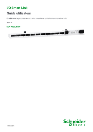 EcoStruxure I/O Smart Link - Manuel utilisateur | Schneider Electric