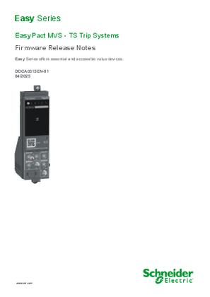 Image of EasyPact MVS TS Trip Systems Firmware Release Notes