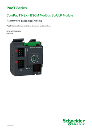 Image of BSCM Modbus SL/ULP Module - Firmware Release Notes
