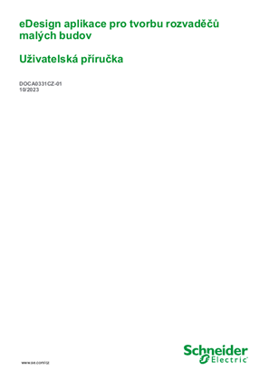 Obrázek eDesign aplikace pro tvorbu rozvaděčů malých budov