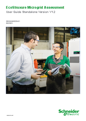 Image of EcoStruxure Microgrid Assessment User Guide Standalone Version V1.2