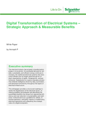 Image of Digital Transformation of Electrical Systems - Strategic Approach & Measurable Benefits