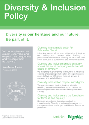 Image of Diversity and Inclusion Policy Brochure