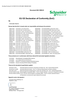 的映像 EU Declaration of Conformity for M310 M400 MP500 MG600 M700 M800 MG900 M1500 M3000