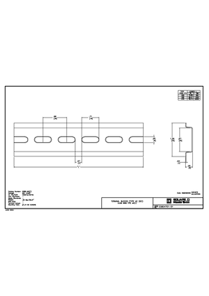 的映像 35mm DIN Rail 9080 MH Technical drawings