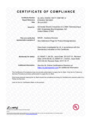 UL_Certificate_TeSys D_LRD15