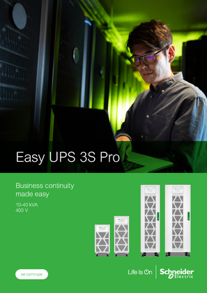 Image of Easy UPS 3S Pro 10-40 kVA (400V) Brochure