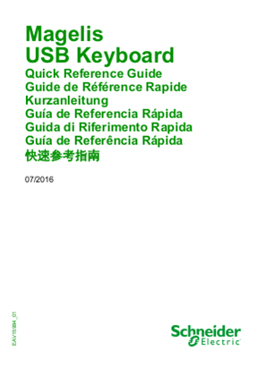 Imagen de HMIZKB1 Magelis USB Keyboard, Quick Reference Guide (ES)