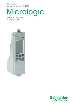 Imagen de Unidades de control Micrologic 5.0 P to 7.0 P - Manual del usuario