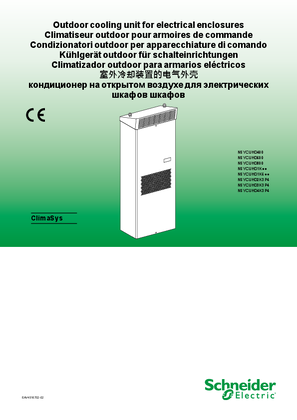 Image de Notice technique Climatiseur outdoor pour armoires de commande