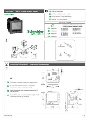 Image of PowerLogic PM8210 / PM8240 / PM8280 / PM82403 / PM82404 installation guide