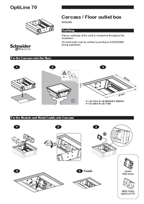 Image of Carcass / Floor outlet box INS62045