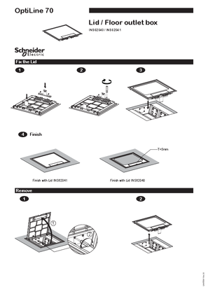 Image of Lid / Floor outlet box INS62040 / INS62041