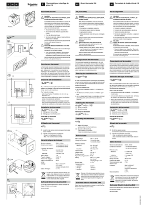 Image de New Unica-Thermostat pour chauffage de pièce 8 A-Instruction de service (FR)