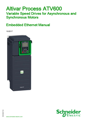 Image of ATV600 Embedded Ethernet Manual