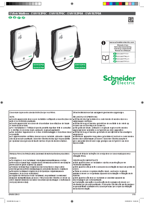 Image of EVlink Wallbox - EVH1S3P0C - EVH1S7P0C - EVH1S3P0A - EVH1S7P0A - Instruction sheet IT, NL, PL, PT